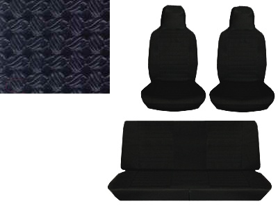 Seat upholstery black set 8.73-7.76